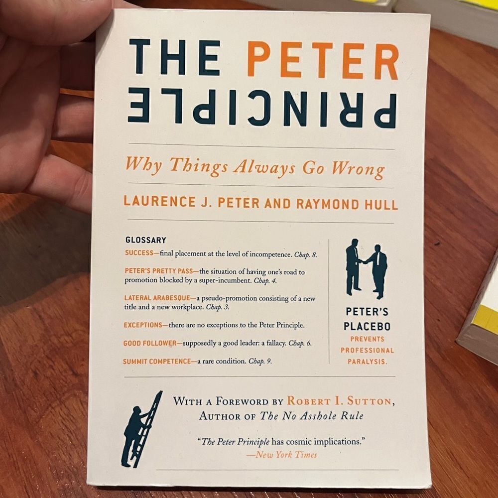 Self Help Book. The Peter Principle Book. By LAURENCE J. PETER